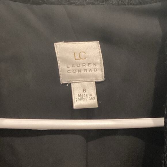 Womens Lace Blazer Sz 8 Whimsigoth Black Floral Gothic Romantic Feminine Jacket - Picture 3 of 10